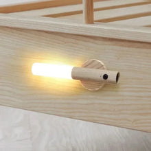WOW GOODS !! LED USB Night Light Magnetic Wall Lamp Kitchen Cabinet Closet Light Home Staircase Bedroom Table Move Lamp Bedside Lighting -1PC