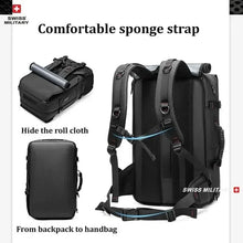 4348 WC VIP Luggage Bag SWISS MILITARY Men Travel Backpack Waterproof 17 Inch Business Laptop Backpack Outdoors Climbing Anti-theft Luggage Bag Mochila