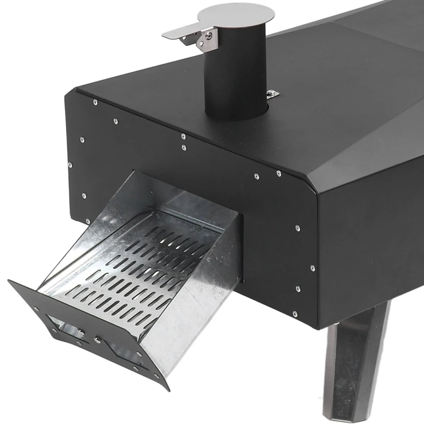 Outdoor Pizza Oven Wood Fired Maker Outside Stove 12in Portable Stainless Steel for Backyard