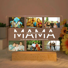 WOW GOODS !! Custom Acrylic Lamp Personalized Photo Text Bedroom Night Light MOM DAD LOVE Friend Family Day Wedding Birthday Christmas Gift