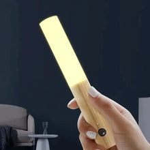 WOW GOODS !! LED USB Night Light Magnetic Wall Lamp Kitchen Cabinet Closet Light Home Staircase Bedroom Table Move Lamp Bedside Lighting -1PC