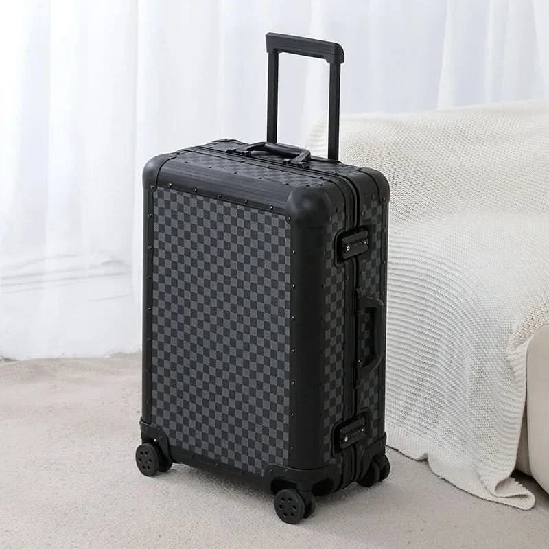 KLQDZMS All-Aluminum Rolling Luggage – Durable, Stylish, and Secure