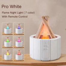 x Pro White Simulated Flame Aromatherapy Diffuser – Relaxing & Stylish