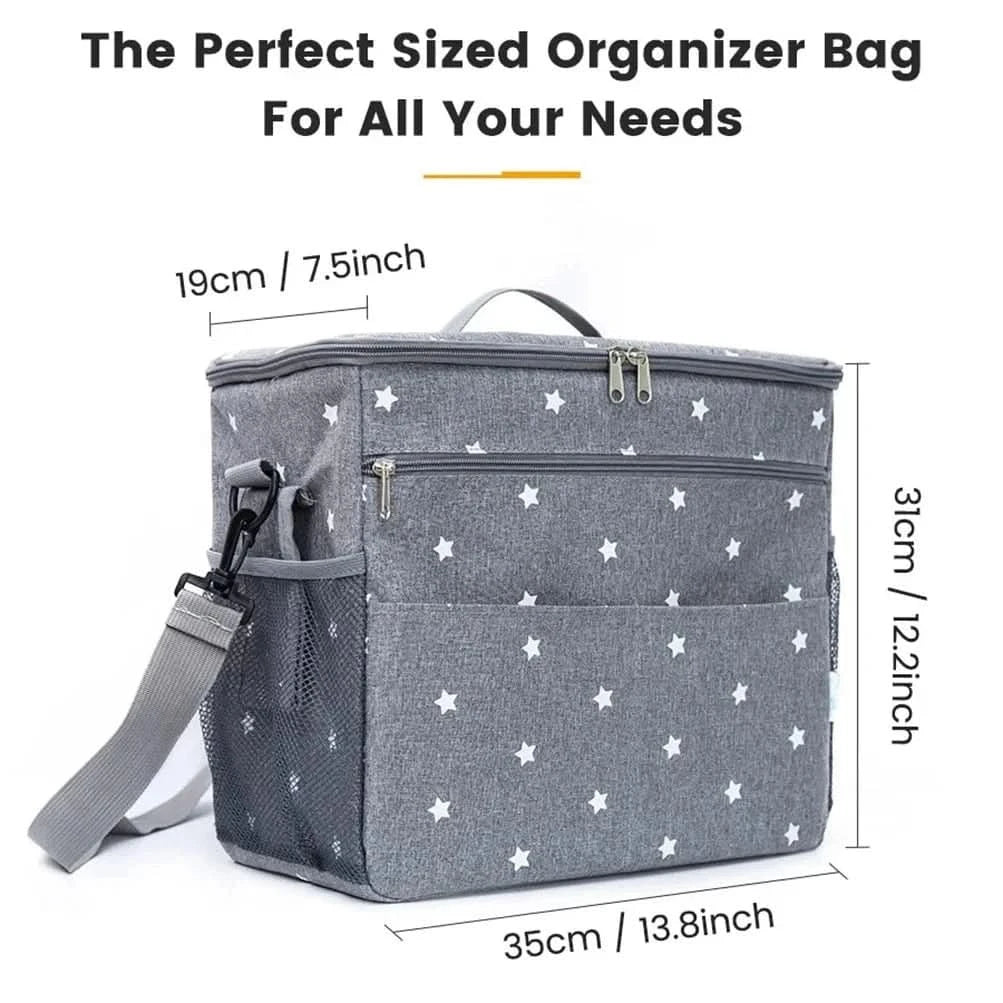 WOW GOODS !! GRAY Baby Stroller Bag  Women Diaper Bags for Maternity Backpack Large Capacity Bags Organizer Mummy Wet Nappy Bag for Mom Care