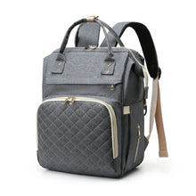 WOW GOODS !! dark grey Folding Mommy Bag Mummy Large Capacity Bag Mom Baby Multi-function Waterproof Outdoor Travel Diaper Bags For Baby Care