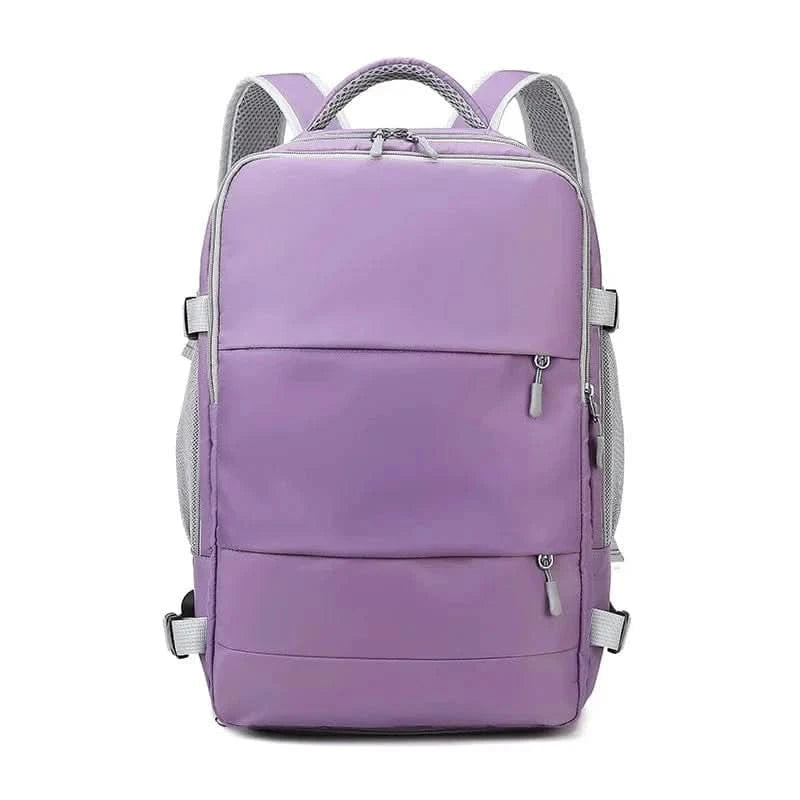 WOW GOODS !! Purple Travel Backpack Women Waterproof Anti-Theft Casual Bag