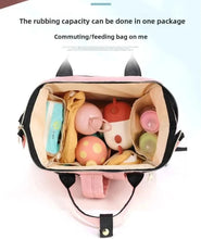 WOW GOODS !! Baby & Child Personalized Name Mommy Bag Multi-functional Double Shoulder Storage Diaper Backpack for Outdoor Traveling Mom Gift