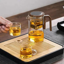 x Elegant Heat-Resistant Glass Teapot with Infuser