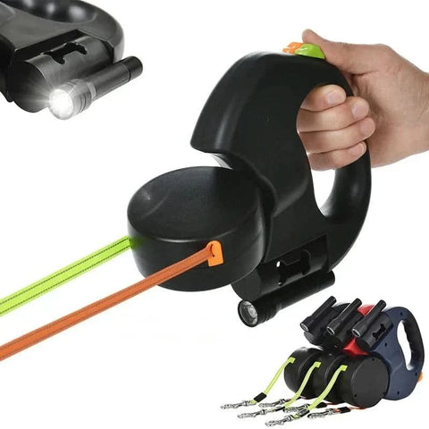 x Heavy-Duty Retractable Dog Leash – Tangle-Free & Durable