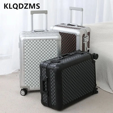 KLQDZMS All-Aluminum Rolling Luggage – Durable, Stylish, and Secure