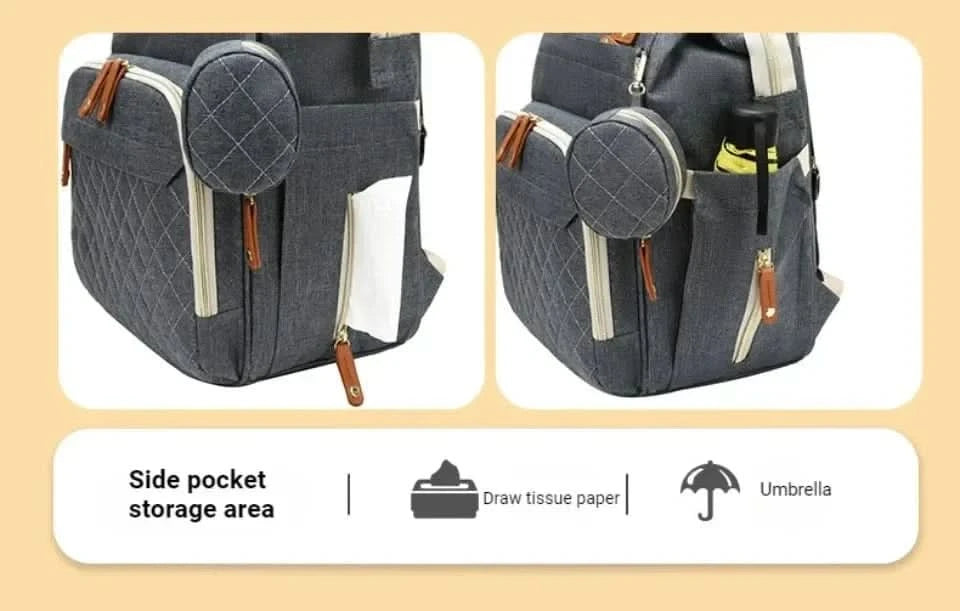 WOW GOODS !! Baby & Child Baby diaper backpack toddler diaper backpack with diaper changing pad mom and dad travel large capacity backpack baby bag