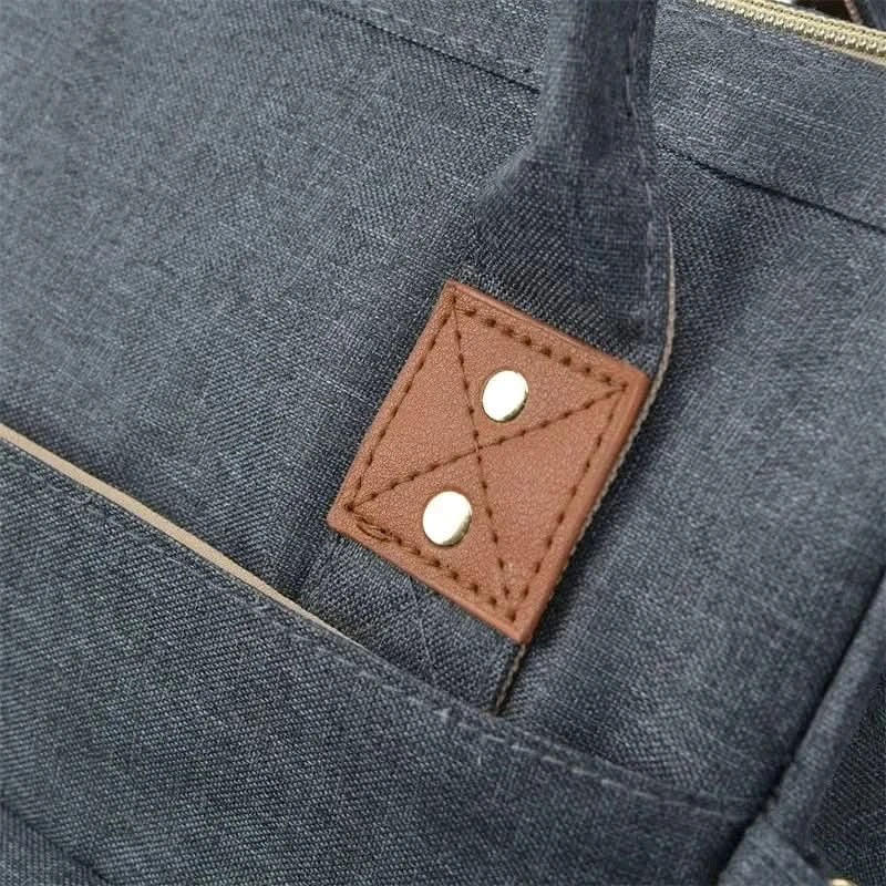 WOW GOODS !! Foldable Bed Diaper Bag Mommy Bag Large Capacity Pacifier Baby Backpack with Insulated Bottle Bag Baby Stroller Hanging Bag