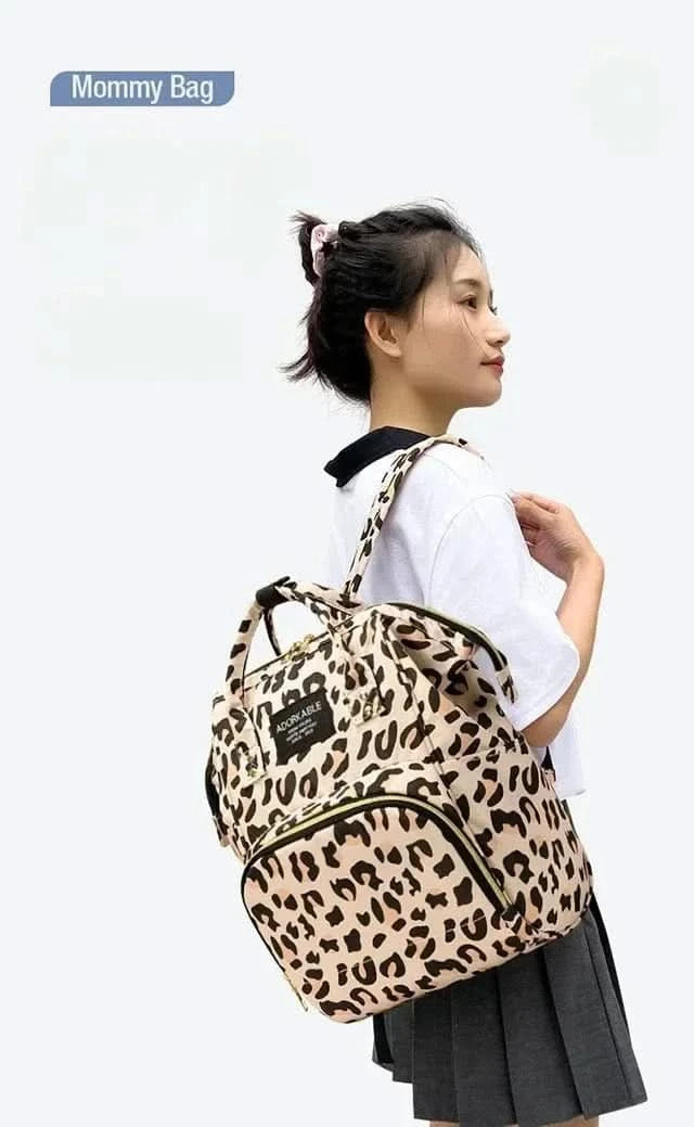 WOW GOODS !! Diaper Bag 25*38CM Baby Diaper Bag Cartoon Print Handbag Waterproof Reusable Diaper Bag Outdoor Travel Stroller Carrying Bag Storage