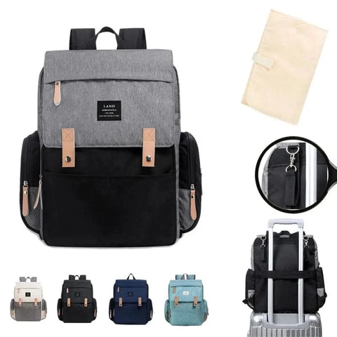 WOW GOODS !! LAND Mommy Diaper Bags Landuo Mother Large Capacity Travel Nappy Backpacks with  Changing Mat Convenient Baby Nursing Bags