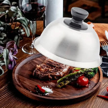Stainless Steel Frying Pan Covers Barbecue Burgers Sandwiches Steak Round Pot Lids Cover Cookware Cheese Melting Dome
