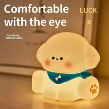 4348 WC VIP Baby & Child Cute Animal Night Light, LED Squishy Novelty Lamp, 3 Level Dimmable Nursery Nightlight, Rechargeable Touch Lamp for Kids