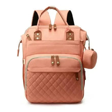 WOW GOODS !! Baby & Child Pink Baby diaper backpack toddler diaper backpack with diaper changing pad mom and dad travel large capacity backpack baby bag