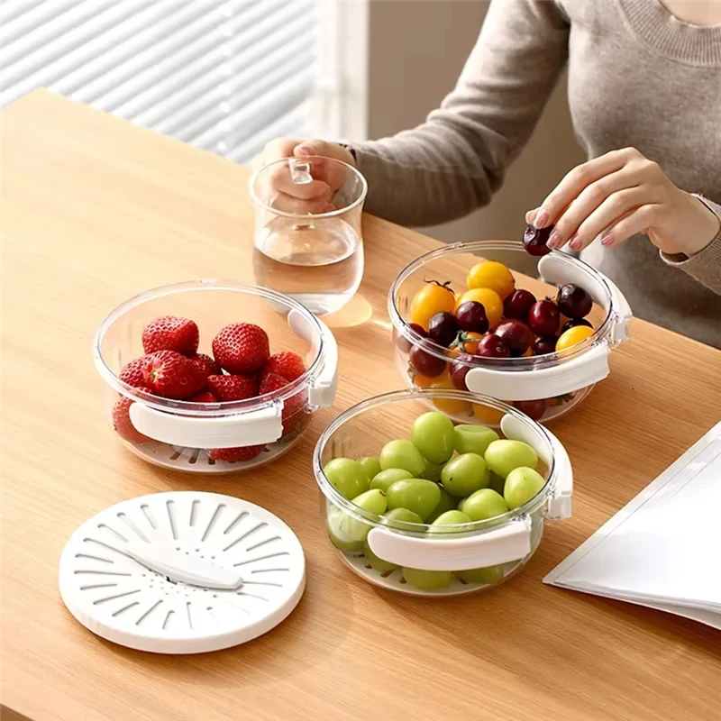 Multifunctional Folding Drain Basket,Fruit & Vegetable Washing Bowl, Plastic Colander With Water-Filtering Basin