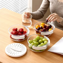 Multifunctional Folding Drain Basket,Fruit & Vegetable Washing Bowl, Plastic Colander With Water-Filtering Basin