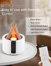 x Simulated Flame Aromatherapy Diffuser – Relaxing & Stylish
