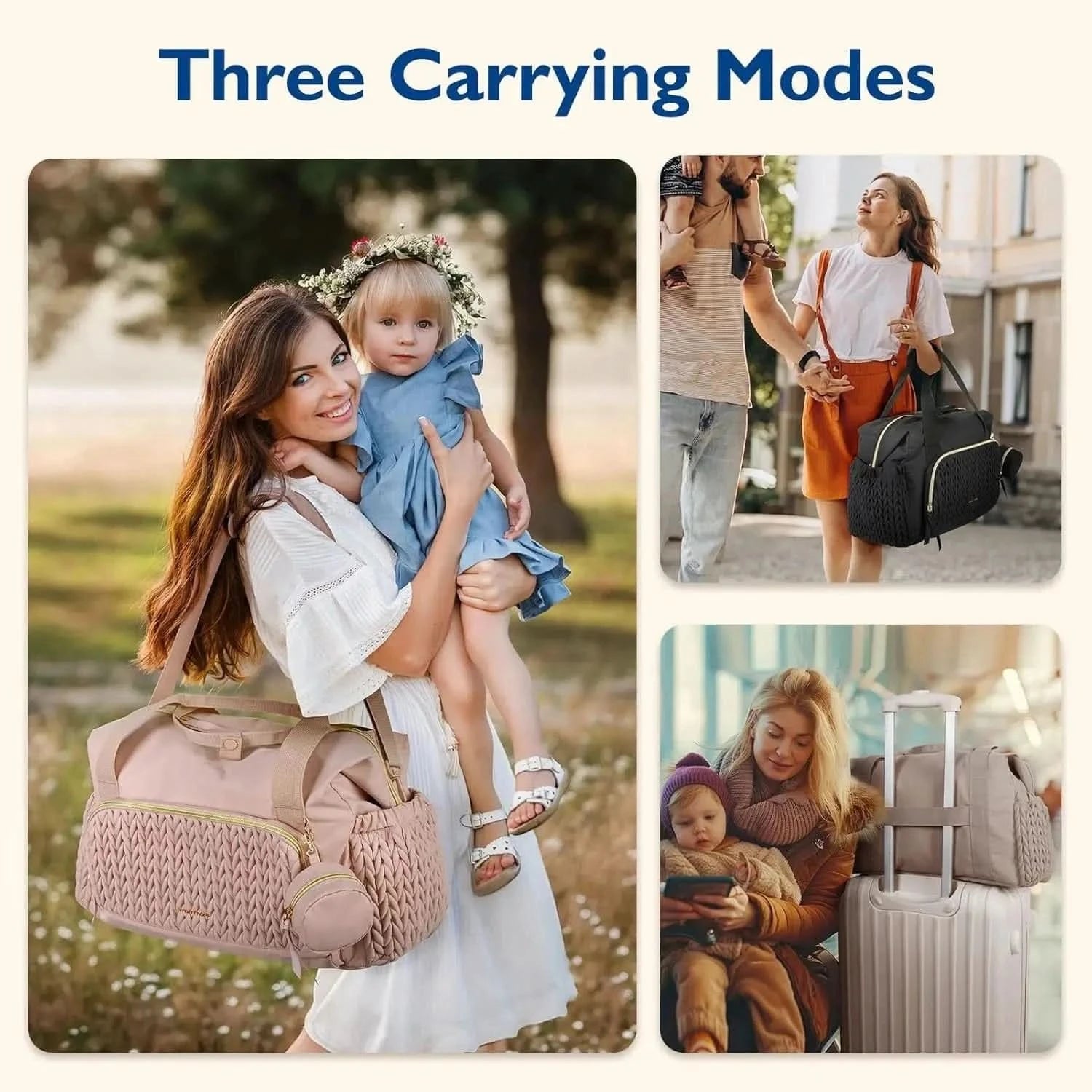 WOW GOODS !! Luxury Designer Mummy Bag Baby Diaper Bag Handbag Large Capacity Travel Bag Delivery Hospital Baby Organizer