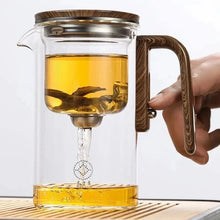 x Elegant Heat-Resistant Glass Teapot with Infuser