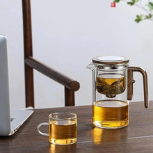x Elegant Heat-Resistant Glass Teapot with Infuser