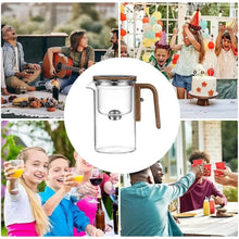 x Elegant Heat-Resistant Glass Teapot with Infuser