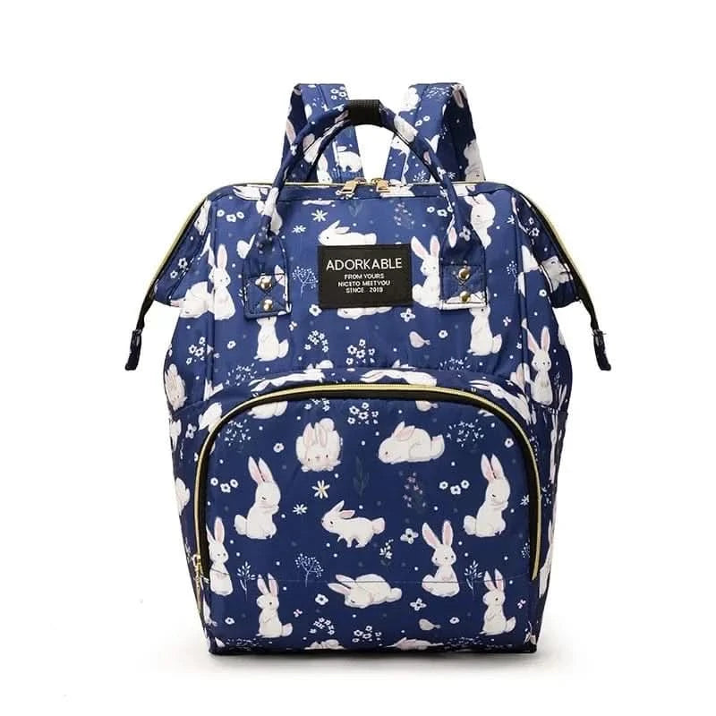 WOW GOODS !! Diaper Bag H 25*38CM Baby Diaper Bag Cartoon Print Handbag Waterproof Reusable Diaper Bag Outdoor Travel Stroller Carrying Bag Storage
