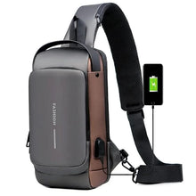 WOW GOODS !! Luggage Bag Gray NEVER PUT YOUR CELL PHONE IN YOUR POCKET-BAG: Anti-theft Men's Password Lock Bag Men's Chest Bag Casual Sports Small