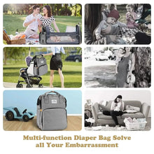WOW GOODS !! Baby & Child Foldable Diaper Bag Baby Bed Bags Crib Travel  Backpack with Changing Station Insulated Pocket Large Capacity