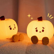 4348 WC VIP Baby & Child LED Night Lights Cute Pumpkin Safe Silicone Lamp USB Rechargeable Timing Bedside Decor Kids Baby Soft nightlight Halloween Gift