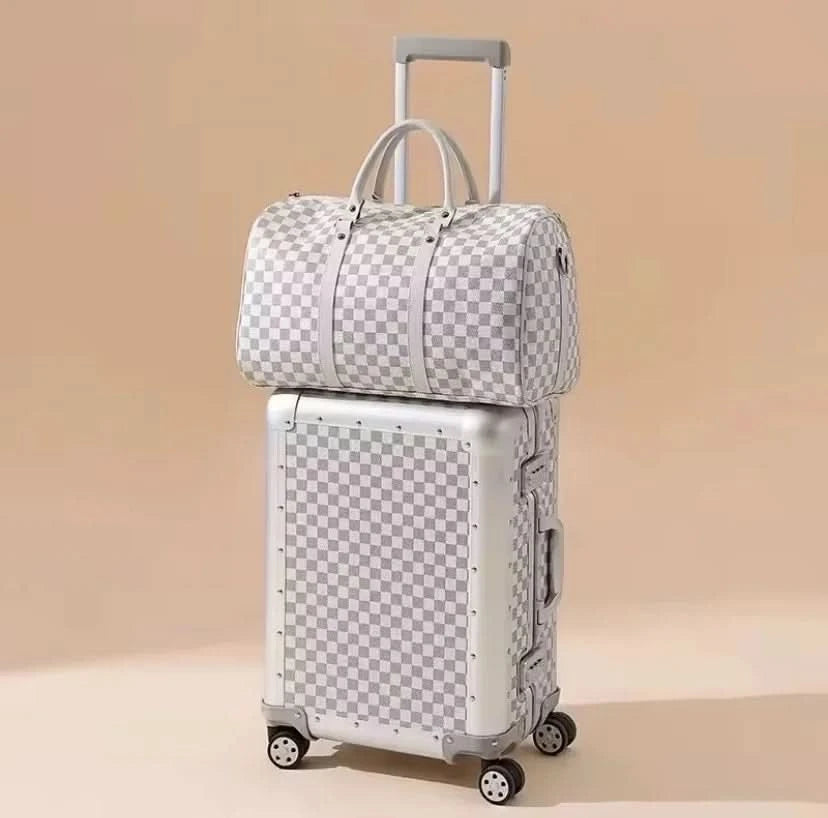 KLQDZMS All-Aluminum Rolling Luggage – Durable, Stylish, and Secure