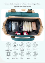 WOW GOODS !! Baby & Child Folding Mommy Bag Lightweight Portable Folding Crib Bed Large-capacity Baby Backpack Female Mommy Outting Bag Mummy Bag