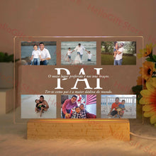 WOW GOODS !! PAI / Warm Light Custom Acrylic Lamp Personalized Photo Text Bedroom Night Light MOM DAD LOVE Friend Family Day Wedding Birthday Christmas Gift