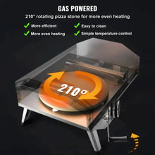 13 Outdoor Pizza Oven Portable Gas Oven Iron Spray Foldable for Camping