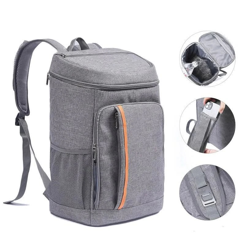 1pc Shoulder Insulation Bag Multifunctional Outdoor Picnic Insulation Fresh-keeping Backpack Leak-proof Ice BagTravel Essentials