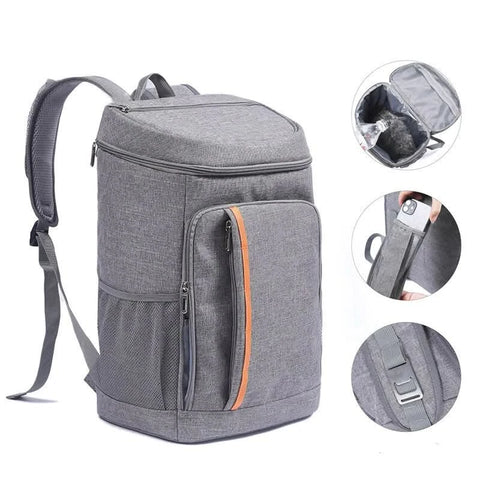 1pc Shoulder Insulation Bag Multifunctional Outdoor Picnic Insulation Fresh-keeping Backpack Leak-proof Ice BagTravel Essentials