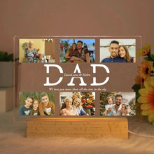 WOW GOODS !! Custom Acrylic Lamp Personalized Photo Text Bedroom Night Light MOM DAD LOVE Friend Family Day Wedding Birthday Christmas Gift