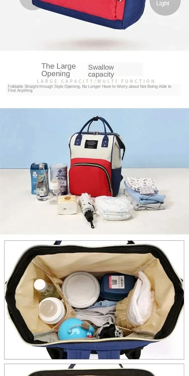 WOW GOODS !! New Diaper Bag Mummy Backpack Large Capacity Bag Mom Baby Multi-function Waterproof Outdoor Travel Diaper Bags Baby Care 2025