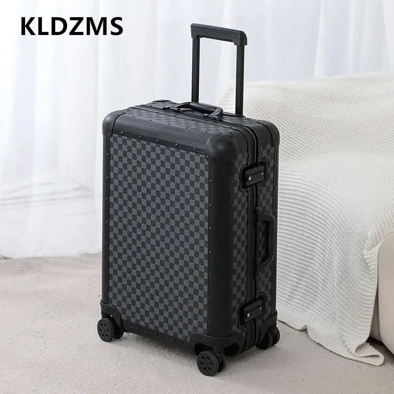 KLQDZMS All-Aluminum Rolling Luggage – Durable, Stylish, and Secure