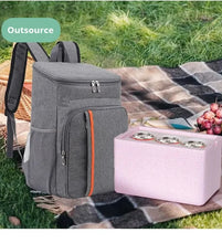 1pc Shoulder Insulation Bag Multifunctional Outdoor Picnic Insulation Fresh-keeping Backpack Leak-proof Ice BagTravel Essentials