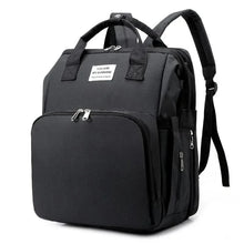 WOW GOODS !! Baby & Child black Foldable Diaper Bag Baby Bed Bags Crib Travel  Backpack with Changing Station Insulated Pocket Large Capacity