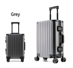 Large Capacity Durable Luggage for Men and Women, Aluminum, Carry-On, Boarding, Travel, New, 20, 24, 26, 28