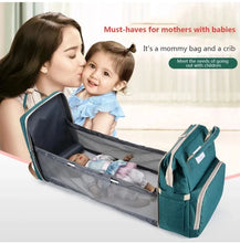 WOW GOODS !! Baby & Child Folding Mommy Bag Lightweight Portable Folding Crib Bed Large-capacity Baby Backpack Female Mommy Outting Bag Mummy Bag