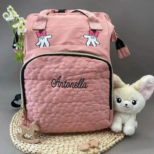 WOW GOODS !! Baby & Child Personalized Name Mommy Bag Multi-functional Double Shoulder Storage Diaper Backpack for Outdoor Traveling Mom Gift