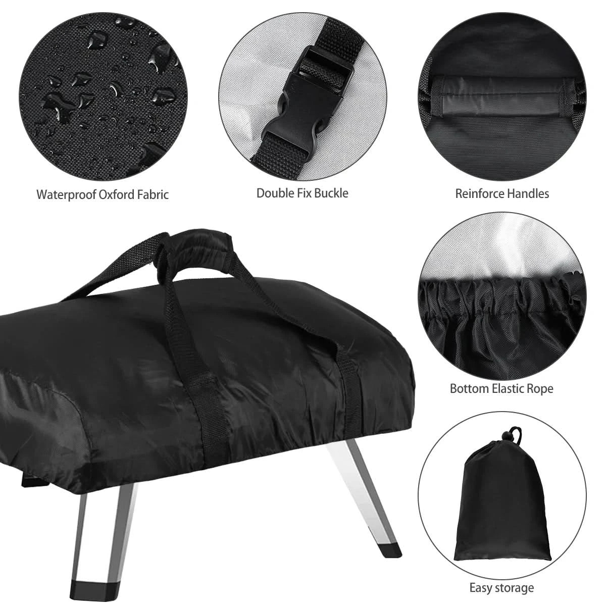 Pizza Oven Cover 420D Oxford Fabric Waterproof Pizza Oven Cover Outdoor Portable Pizza Oven Cover for Ooni Koda 12&16