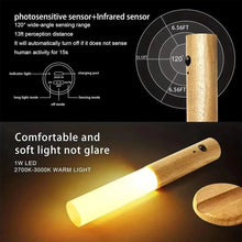 WOW GOODS !! LED USB Night Light Magnetic Wall Lamp Kitchen Cabinet Closet Light Home Staircase Bedroom Table Move Lamp Bedside Lighting -1PC