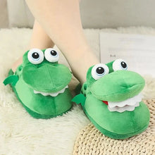 x Adorable Cartoon Crocodile Slippers – Cozy & Fun