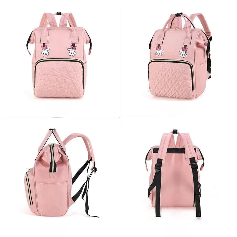 WOW GOODS !! Baby & Child Personalized Name Mommy Bag Multi-functional Double Shoulder Storage Diaper Backpack for Outdoor Traveling Mom Gift